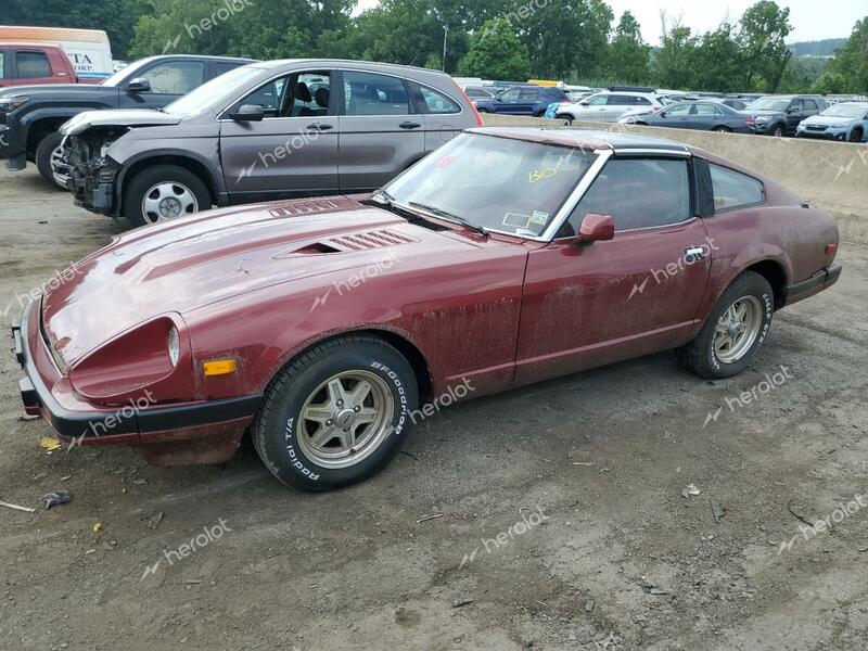 DATSUN 280ZX 1982 maroon  gas JN1HZ04SXCX454162 photo #1