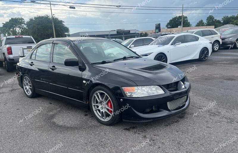 MITSUBISHI LANCER EVO 2006 black sedan 4d gas JA3AH86C06U062799 photo #1