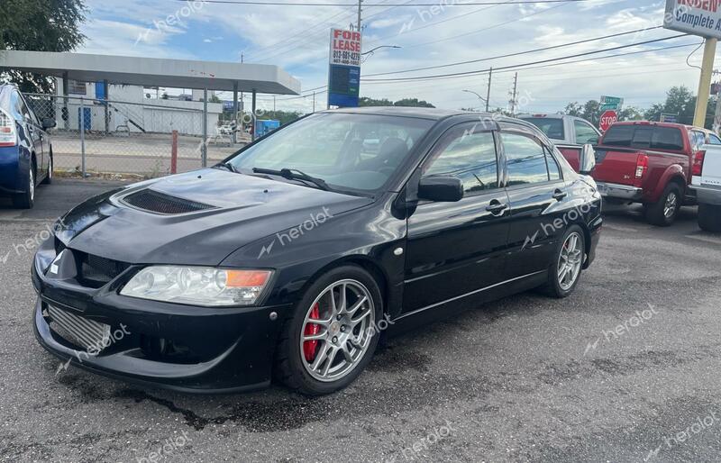 MITSUBISHI LANCER EVO 2006 black sedan 4d gas JA3AH86C06U062799 photo #3