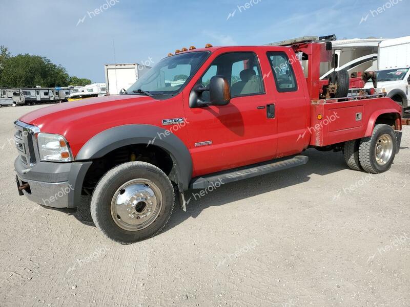 FORD F550 SUPER 2005 red conventi diesel 1FDAX57P65EA79163 photo #1