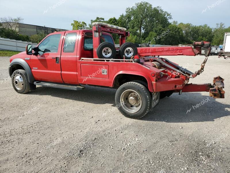 FORD F550 SUPER 2005 red conventi diesel 1FDAX57P65EA79163 photo #3