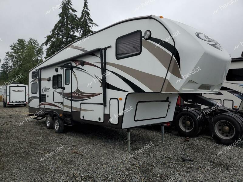 KYRV COUGAR 2014 white   4YDF28122EC506757 photo #1