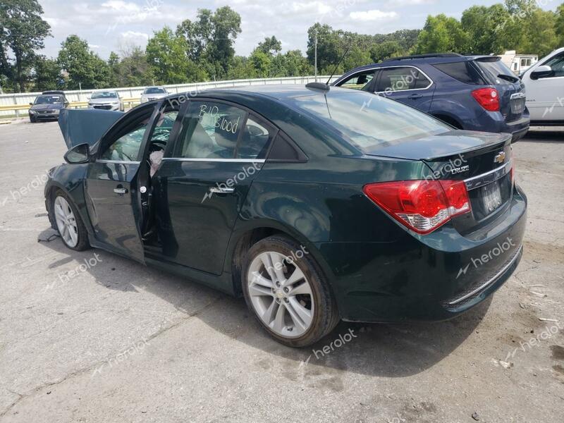 CHEVROLET CRUZE LTZ 2015 green  gas 1G1PG5SB9F7233034 photo #3