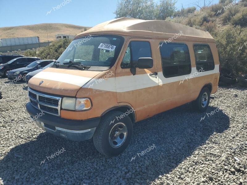 DODGE RAM VAN B2 1996 brown  gas 2B6HB21Y5TK129680 photo #1