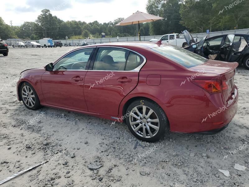 LEXUS GS 450H 2013 red  hybrid engine JTHBS1BL4D5004656 photo #3