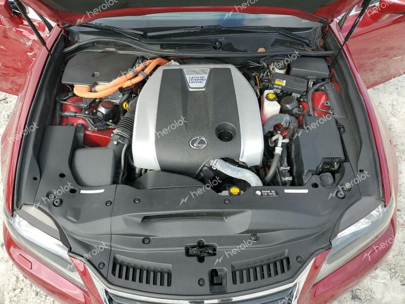 LEXUS GS 450H 2013 red  hybrid engine JTHBS1BL4D5004656 photo #4