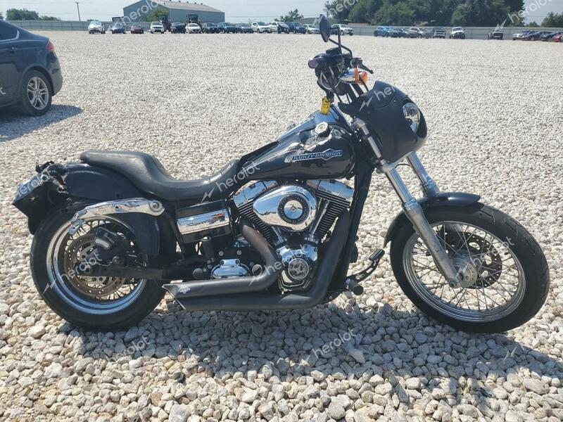 HARLEY-DAVIDSON FXDC DYNA 2013 black road/str gas 1HD1GV412DC335070 photo #1