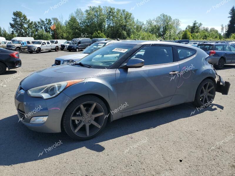 HYUNDAI VELOSTER 2013 gray  gas KMHTC6AD0DU103115 photo #1