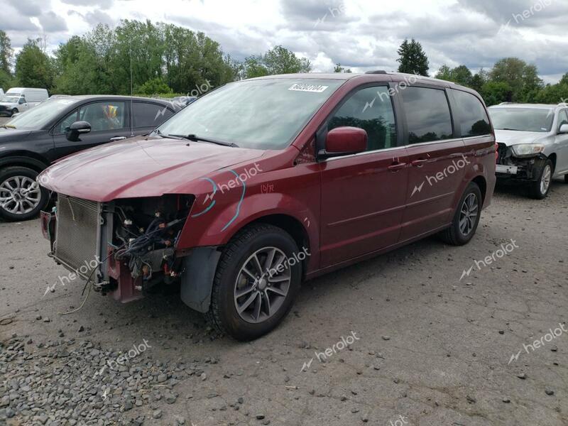 DODGE GRAND CARA 2017 burgundy  flexible fuel 2C4RDGCG4HR749544 photo #1