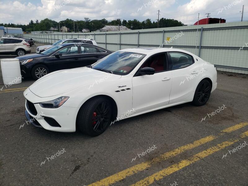 MASERATI GHIBLI MOD 2022 white  gas ZAM57YTM9NX399855 photo #1