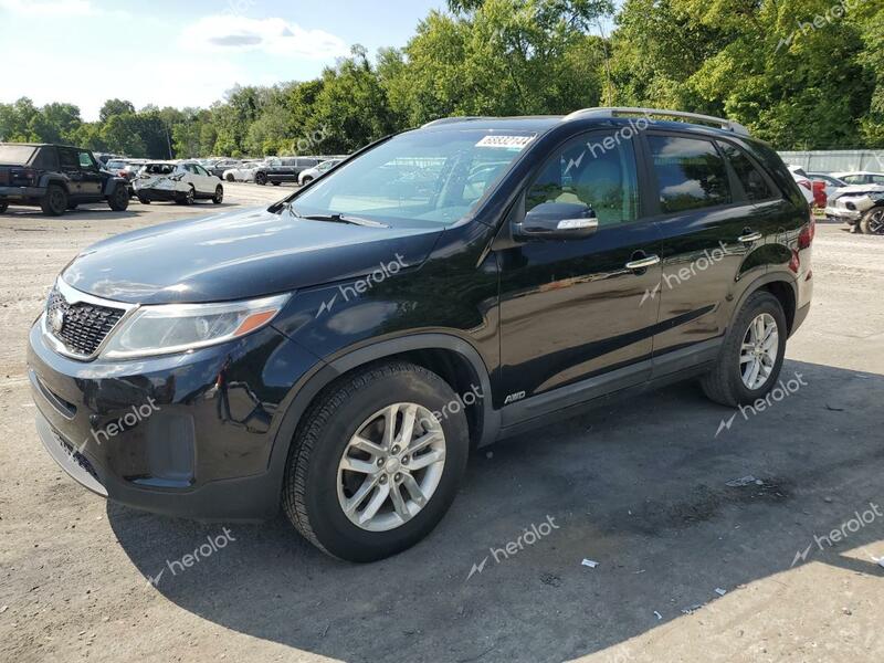 KIA SORENTO LX 2015 black 4dr spor gas 5XYKTDA78FG588798 photo #1