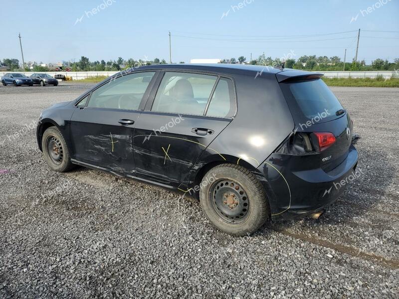 VOLKSWAGEN GOLF S/SE 2016 black hatchbac gas 3VW217AU9GM048875 photo #3