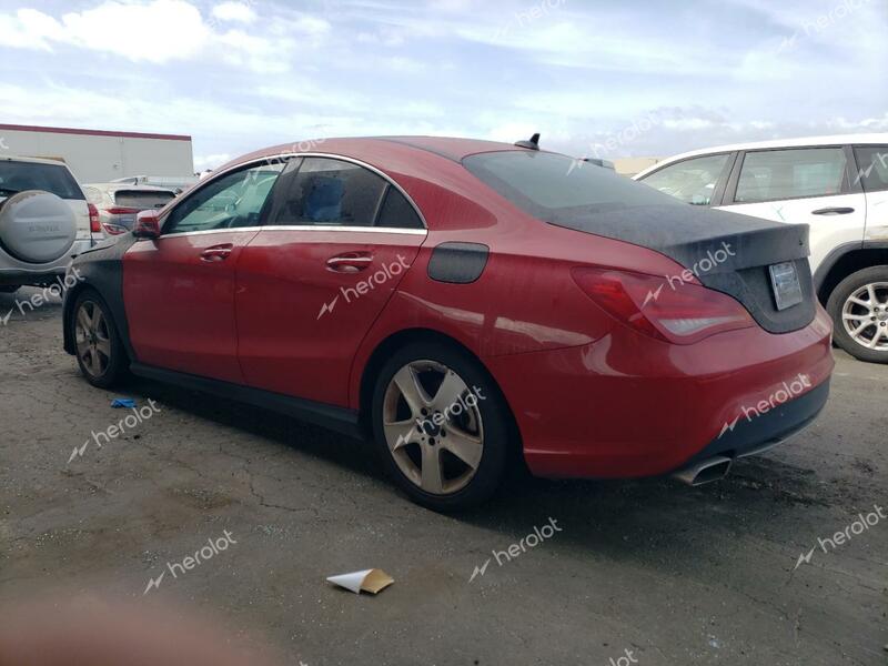 MERCEDES-BENZ CLA 250 2015 red sedan 4d gas WDDSJ4EB8FN182927 photo #3