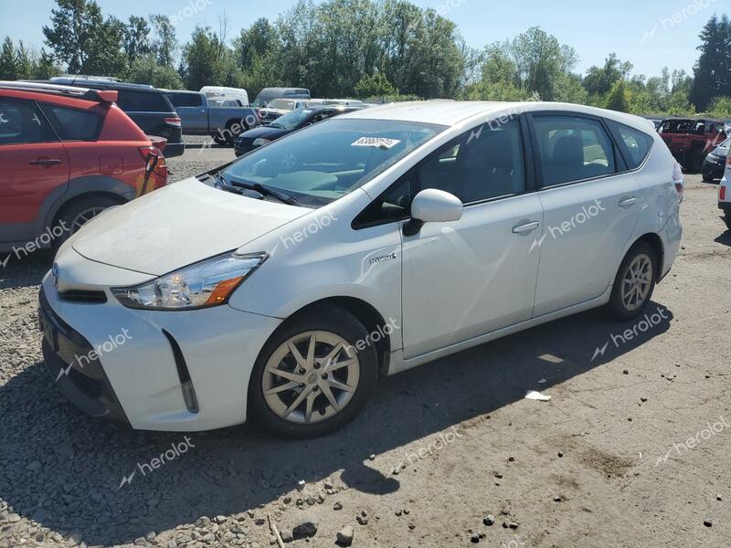 TOYOTA PRIUS V 2017 white station hybrid engine JTDZN3EU5HJ072999 photo #1