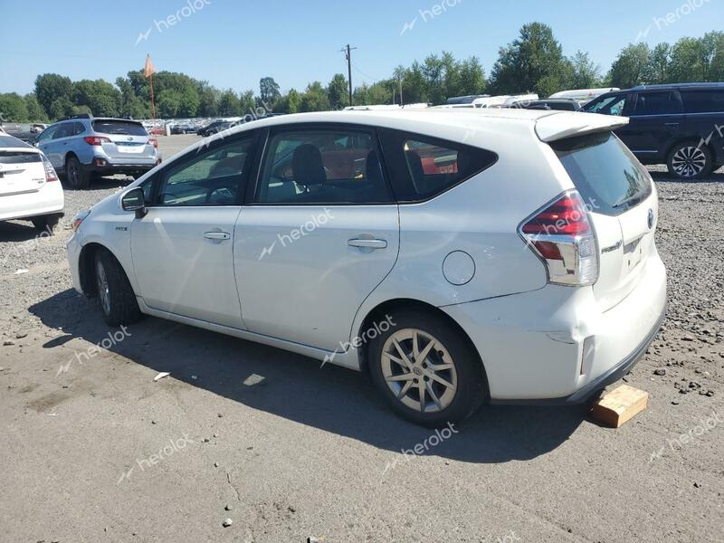 TOYOTA PRIUS V 2017 white station hybrid engine JTDZN3EU5HJ072999 photo #3