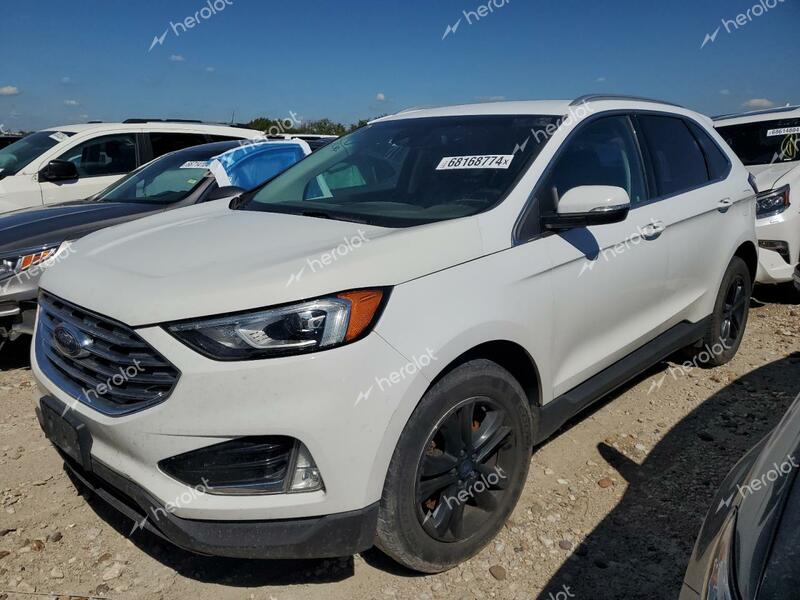 FORD EDGE SEL 2019 white  gas 2FMPK4J97KBB90244 photo #1