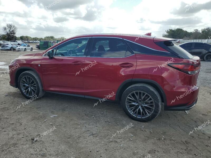 LEXUS RX 450H F 2022 red  hybrid engine 2T2YGMDA3NC076720 photo #3