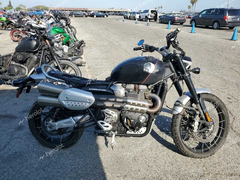 TRIUMPH MOTORCYCLE SCRAMBLER 2019 black  gas SMTD45HG8KT942921 photo #1