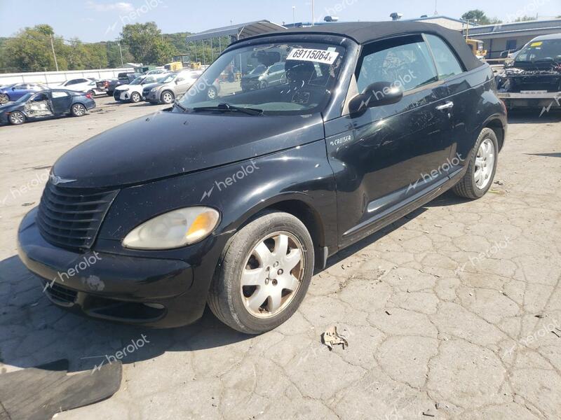 CHRYSLER PT CRUISER 2005 black converti gas 3C3EY55E35T296078 photo #1