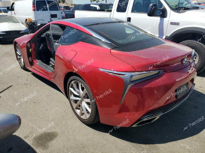 LEXUS LC 500 2018 red  gas JTHHP5AY4JA003686 photo #3