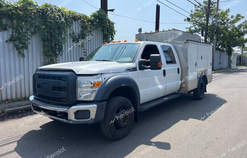 FORD F550 SUPER 2014 white crew cha diesel 1FD0W5HT7EEA04448 photo #3