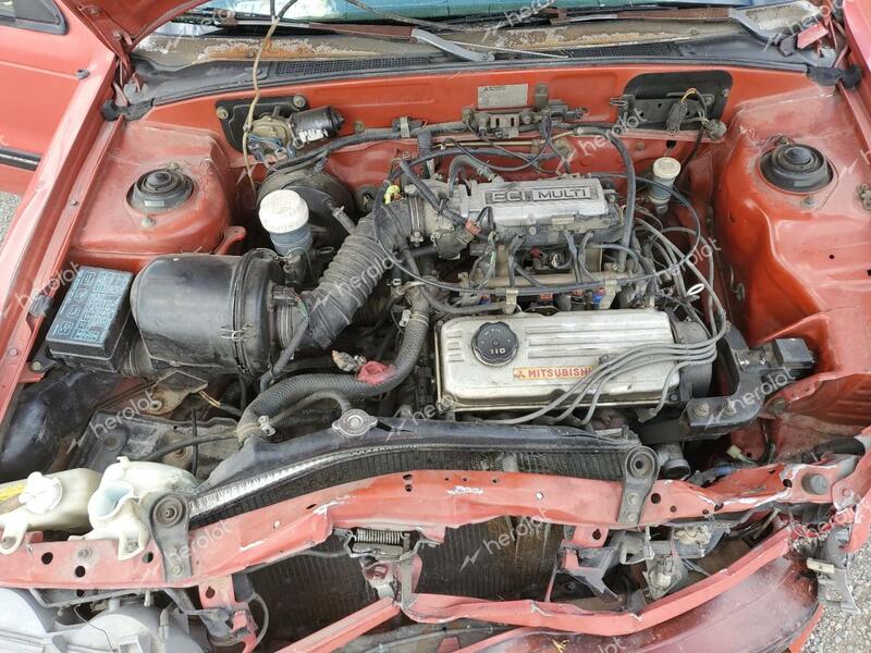 PLYMOUTH COLT GT 1989 red  gas JP3CU34X7KU085019 photo #4