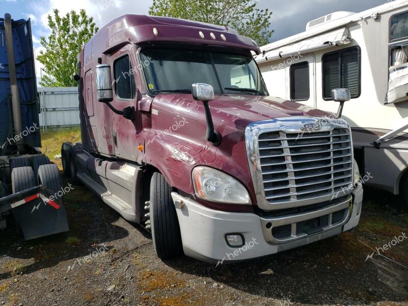 FREIGHTLINER CASCADIA 1 2012 burgundy tractor diesel 1FUJGLDR3CLBE9720 photo #1