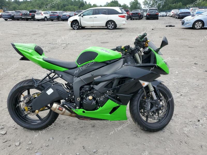 KAWASAKI ZX600 R 2011 green racer gas JKAZX4R13BA027626 photo #1