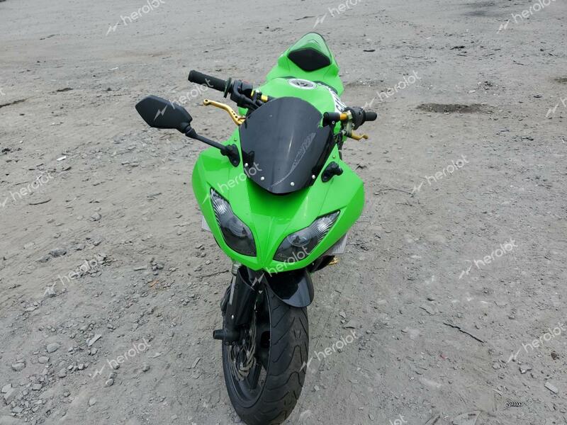 KAWASAKI ZX600 R 2011 green racer gas JKAZX4R13BA027626 photo #3