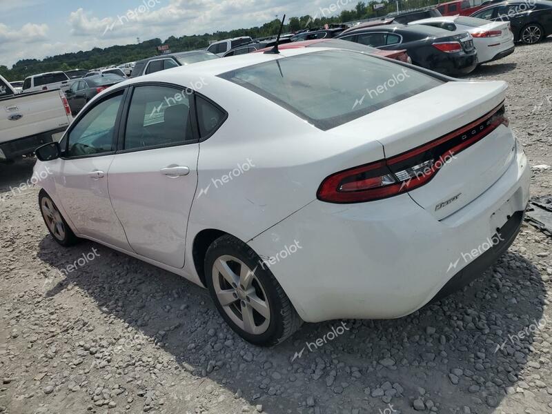 DODGE DART SXT 2016 white sedan 4d gas 1C3CDFBBXGD613561 photo #3