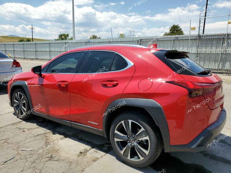 LEXUS UX 250H 2019 red  hybrid engine JTHU9JBH2K2009773 photo #3