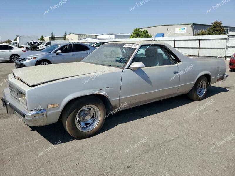 CHEVROLET EL CAMINO 1986 silver pickup gas 3GCCW80Z7GS913852 photo #1