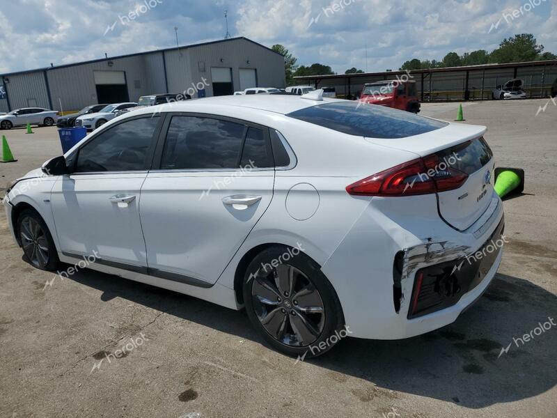 HYUNDAI IONIQ LIMI 2017 white  hybrid engine KMHC05LC3HU026172 photo #3