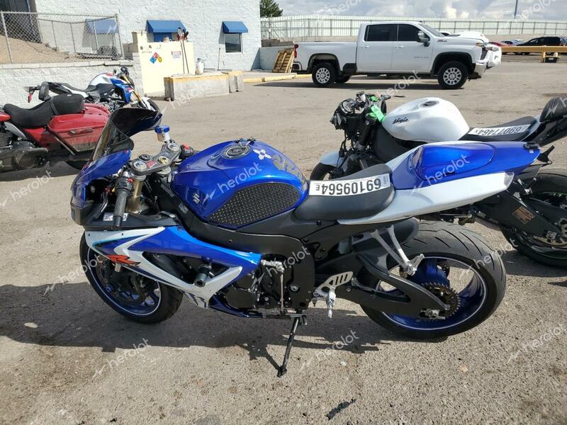 SUZUKI GSX-R600 K 2006 blue  gas JS1GN7DA562107340 photo #4