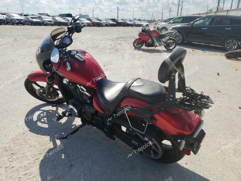 YAMAHA XVS1300 CU 2013 red  gas JYAVP33E7DA007467 photo #4