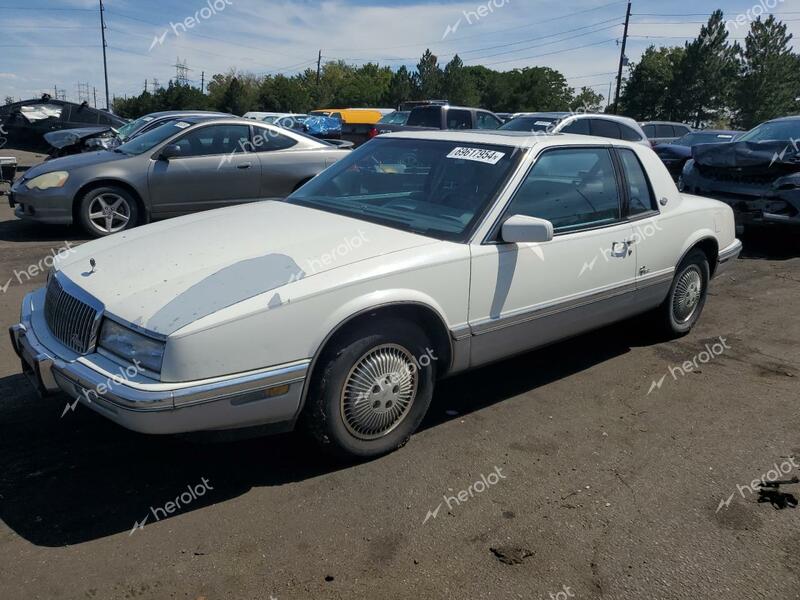 BUICK RIVIERA 1990 white  gas 1G4EZ13C6LU415954 photo #1