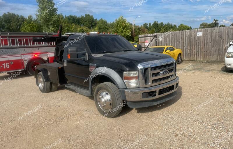 FORD F450 SUPER 2008 black chassis diesel 1FDXF46R48ED31829 photo #1