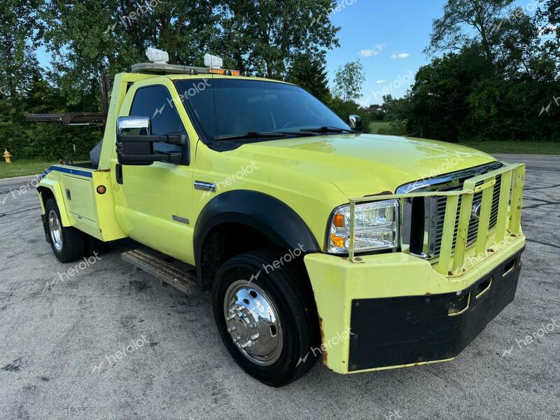 FORD F450 SUPER 2006 yellow chassis diesel 1FDXF46P56EC34201 photo #1