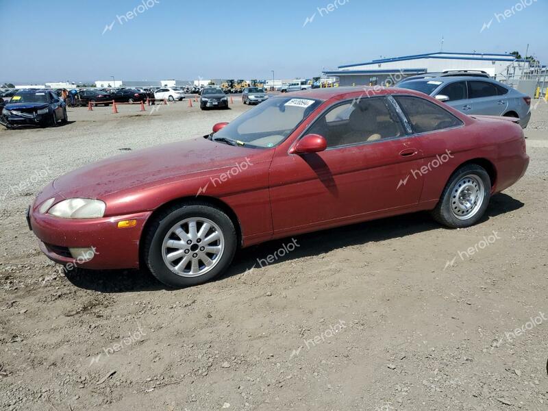 LEXUS SC 400 1992 burgundy coupe gas JT8UZ30C2N0014829 photo #1