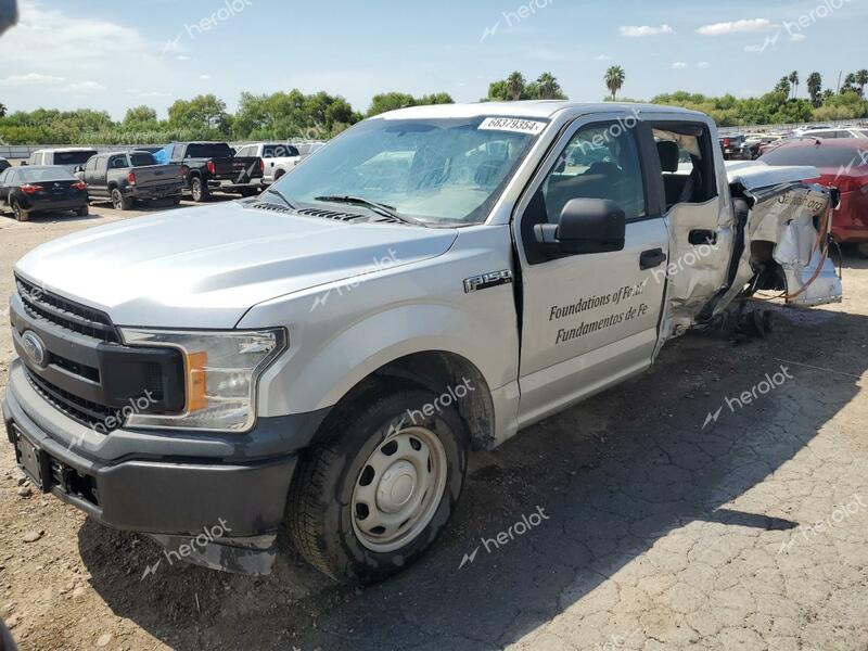 FORD F150 SUPER 2018 silver  gas 1FTEW1CB4JKE94604 photo #1