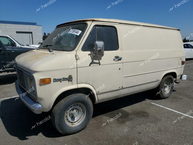 CHEVROLET CHEVY VAN 1977 cream   CGL157U188080 photo #1