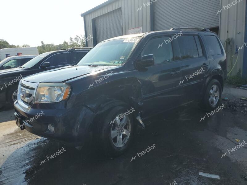 HONDA PILOT 2009 blue  gas 5FNYF485X9B052159 photo #1