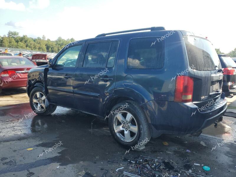 HONDA PILOT 2009 blue  gas 5FNYF485X9B052159 photo #3