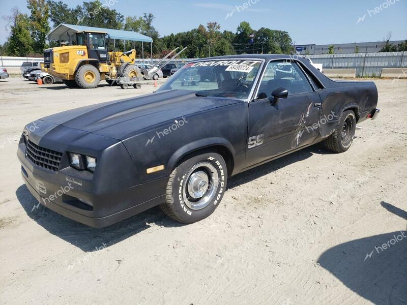 CHEVROLET EL CAMINO 1984 black pickup gas 1GCCW80H3ER181758 photo #1