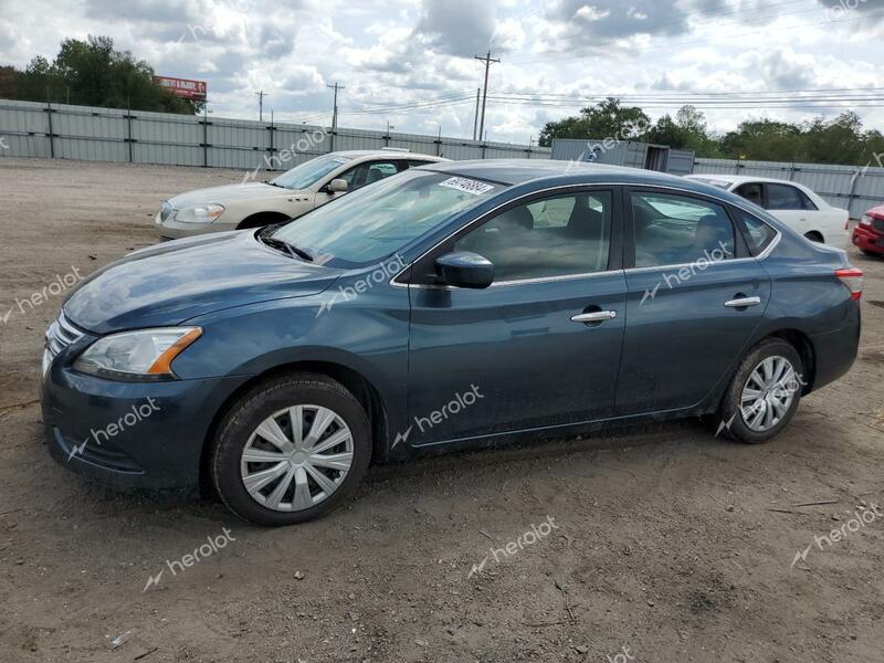 NISSAN SENTRA S 2015 gray sedan 4d gas 3N1AB7AP8FL668243 photo #1