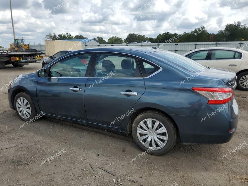 NISSAN SENTRA S 2015 gray sedan 4d gas 3N1AB7AP8FL668243 photo #3