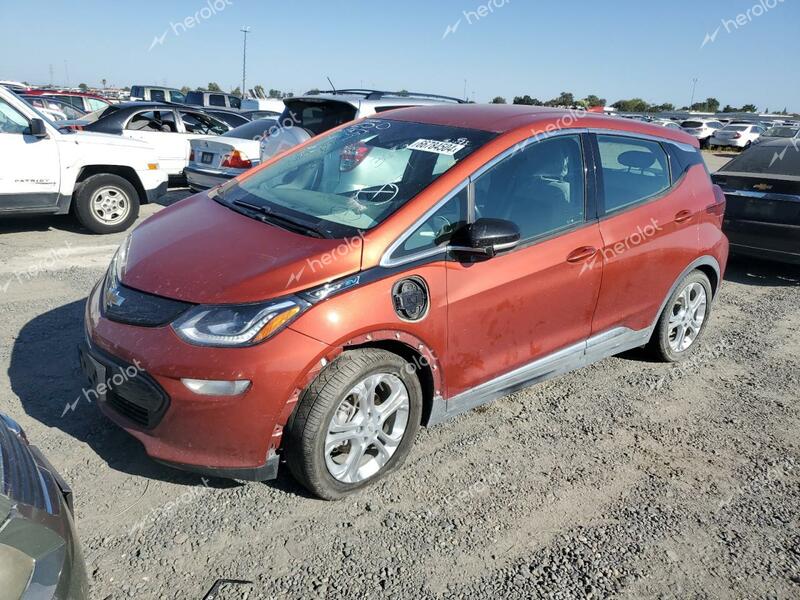 CHEVROLET BOLT EV LT 2020 orange  electric 1G1FY6S02L4123565 photo #1