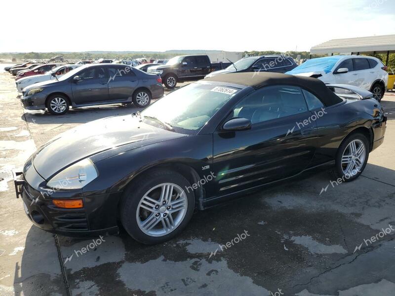 MITSUBISHI ECLIPSE SP 2003 black  gas 4A3AE55H03E144024 photo #1