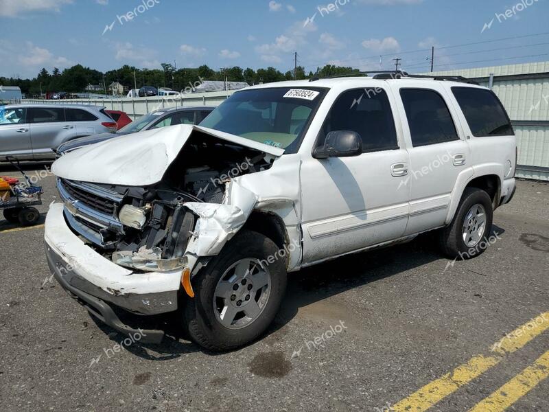 CHEVROLET TAHOE K150 2005 white  gas 1GNEK13T85J120116 photo #1