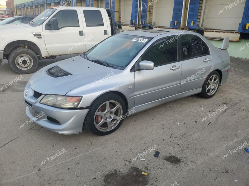 MITSUBISHI LANCER EVO 2005 silver sedan 4d gas JA3AH86D75U027278 photo #1